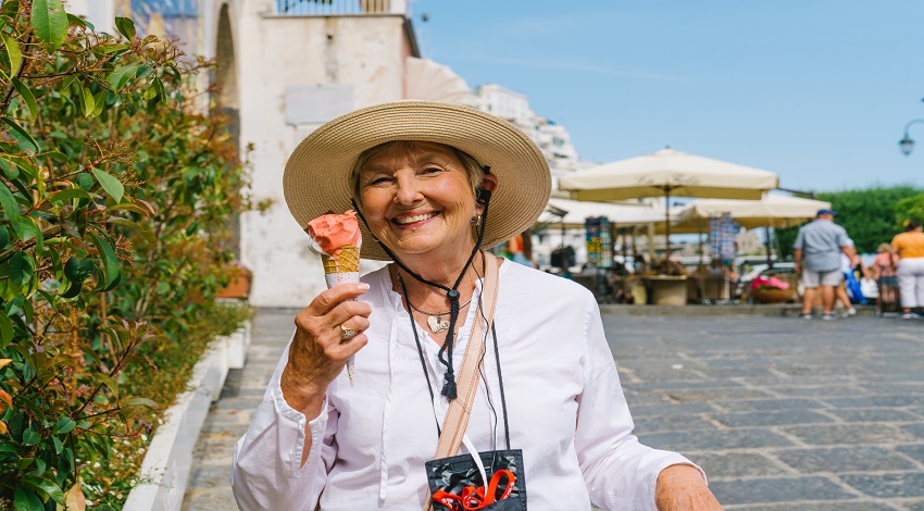 Enjoying Gelato