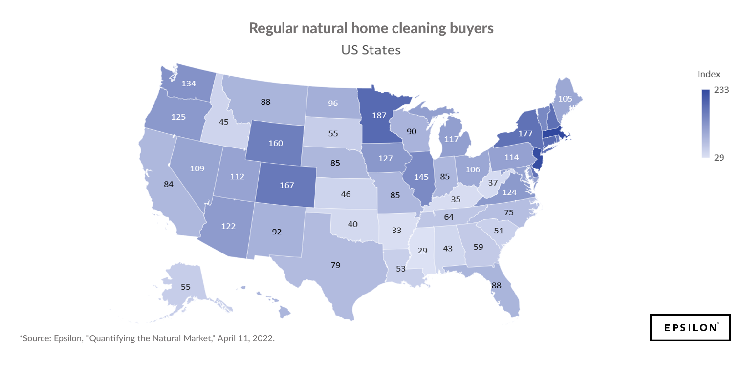Regular natural home cleaner buyers across the US - Epsilon
