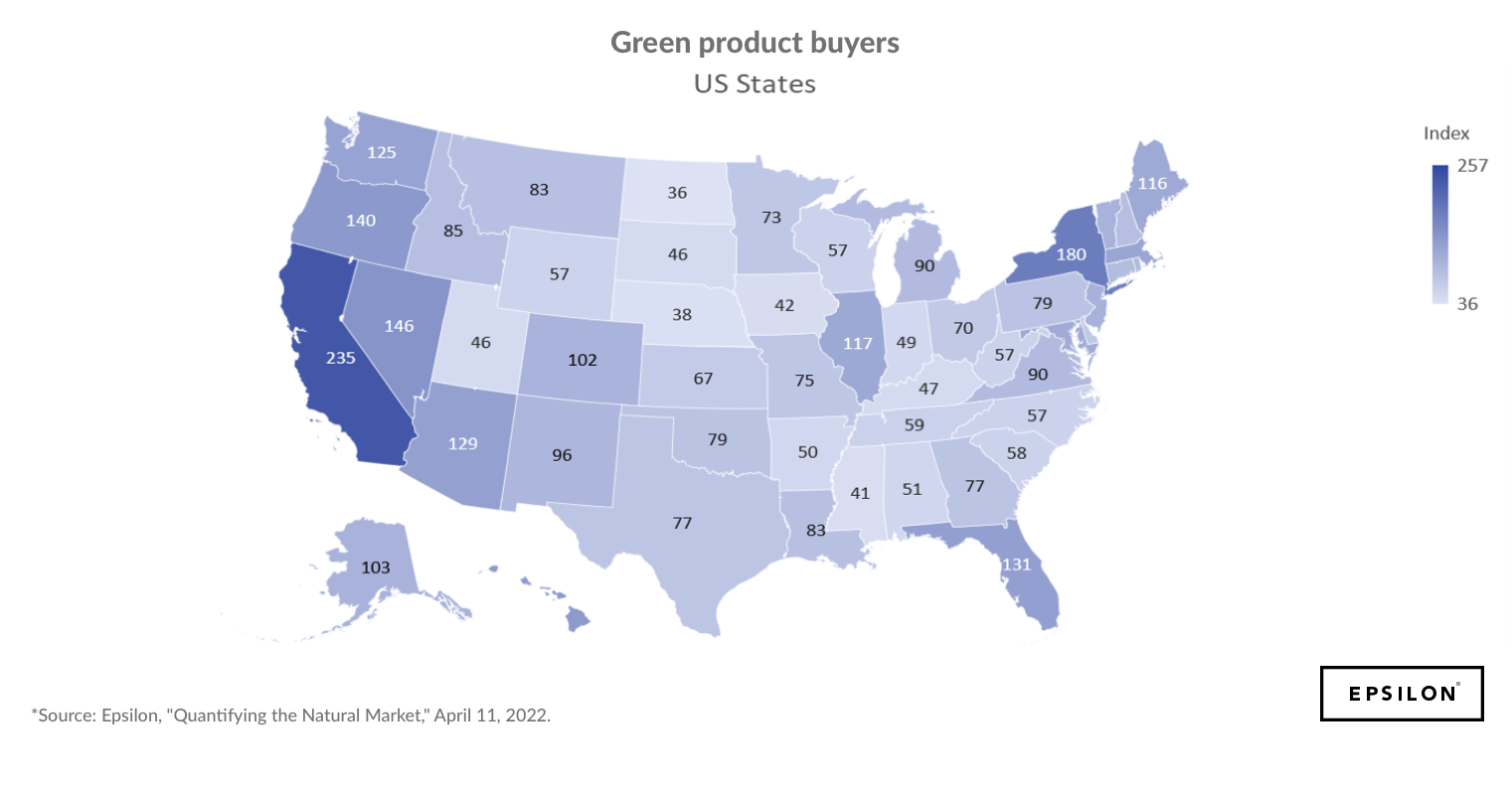 Green buyers across the US - Epsilon