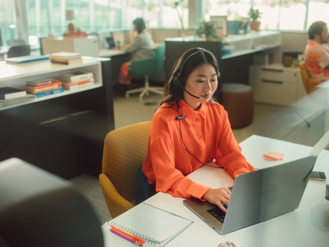 Women working in office