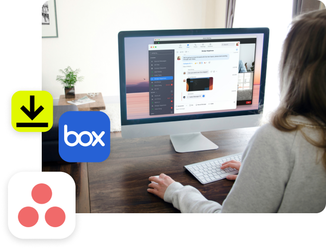 Woman on the computer