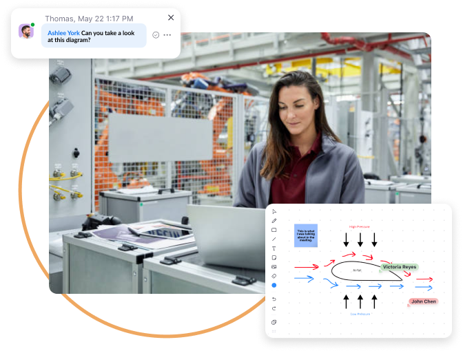 Femme travaillant dans une usine