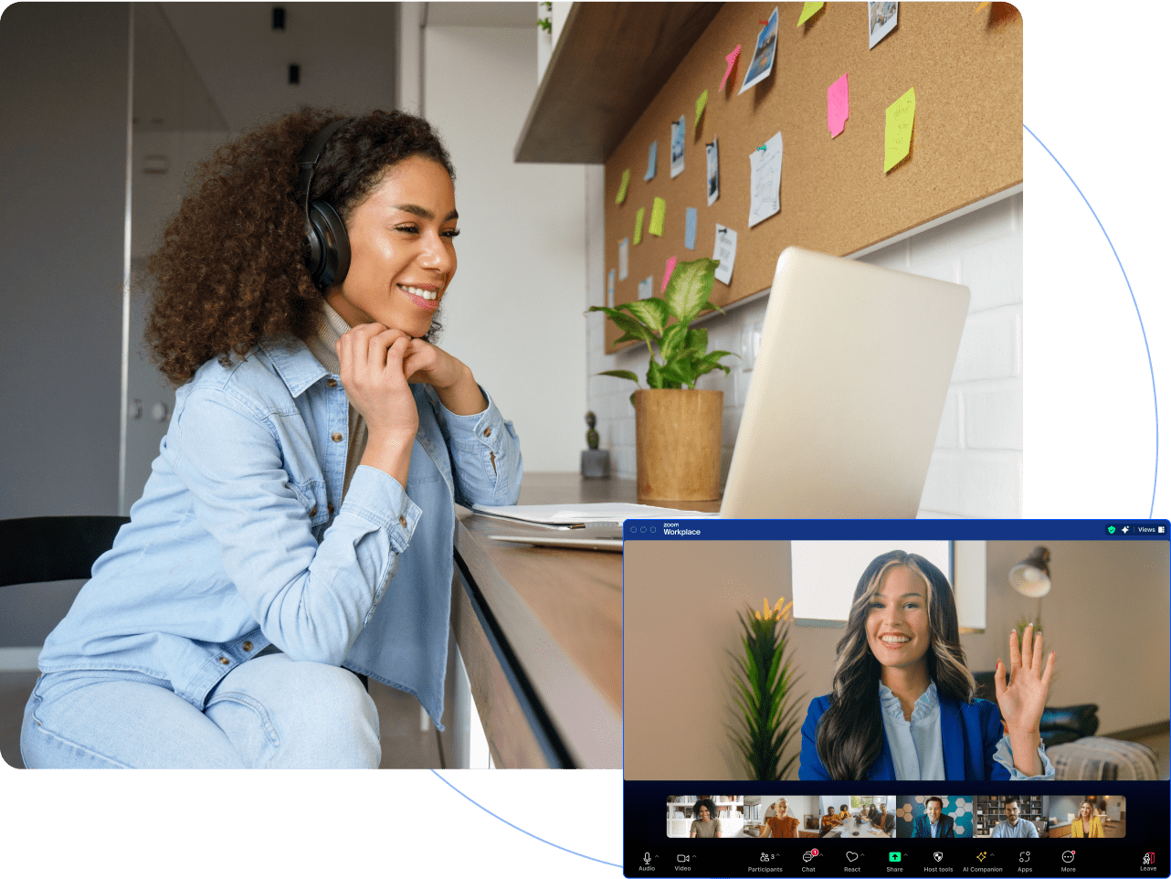 woman working at computer