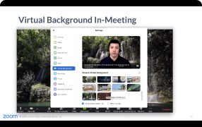 Zoom background settings