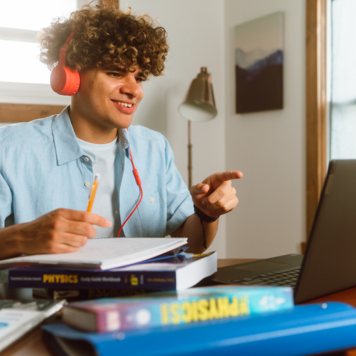 Student learning on the computer Student learning on the computer